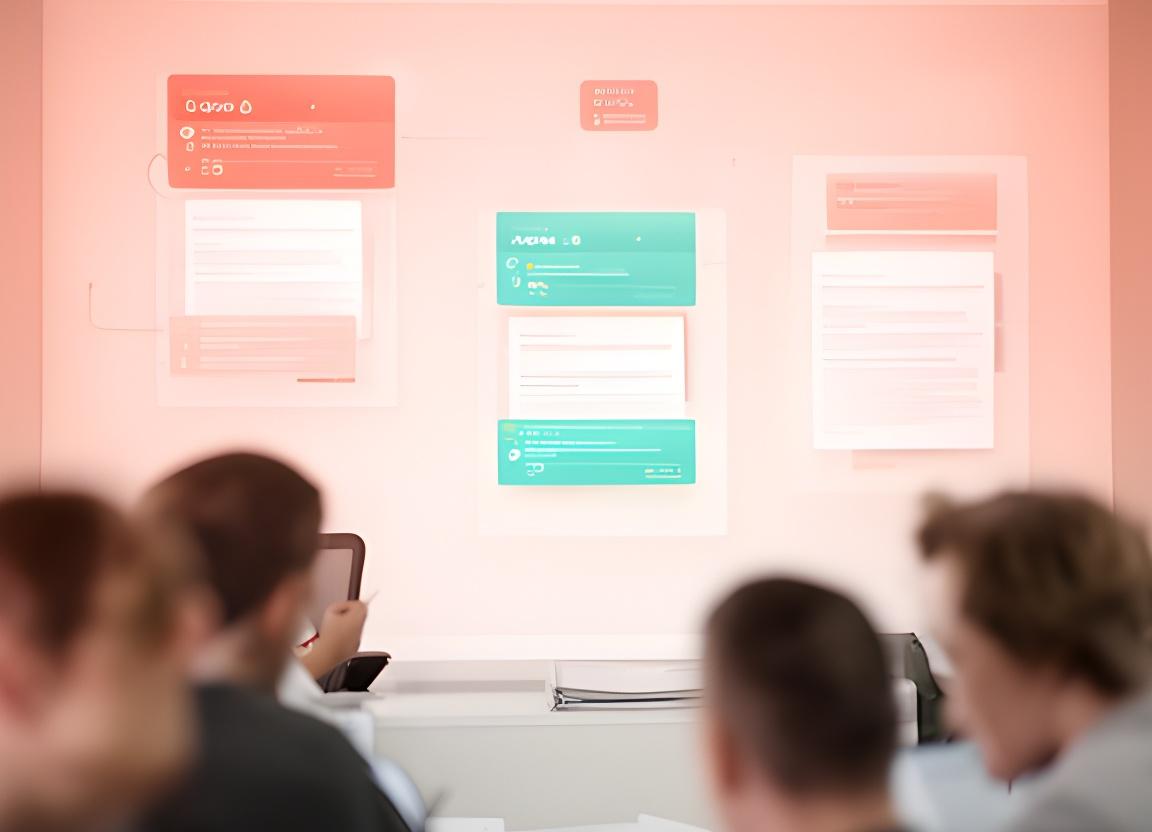 Operations team reviewing a streamlined digital approval flow on a large display in a bright office